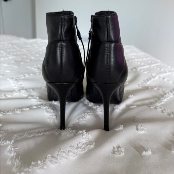 RUDSAK Black Leather Heeled Ankle Boots - Picture 4 of 5
